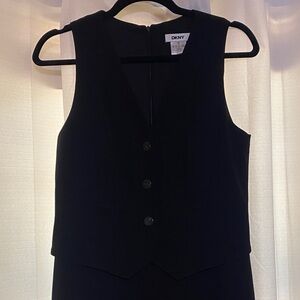 DKNY Black Sleeveless Jumpsuit